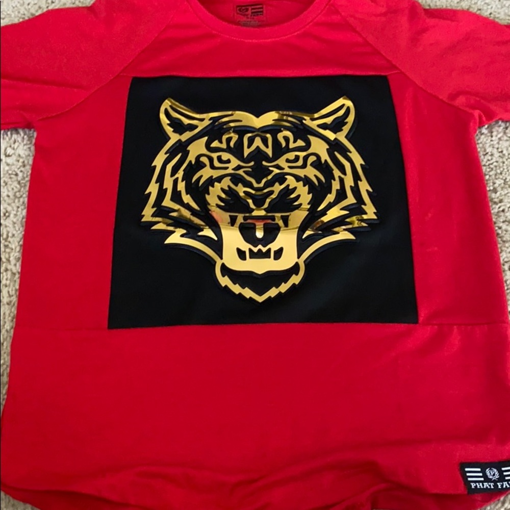 Tiger shirts with gold accents